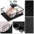 Uscator de vase cu suport tacamuri, din otel, cu tava de scurgere, 42x32x15cm, negru Household NewTrend