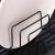Uscator de vase cu suport tacamuri, din otel, cu tava de scurgere, 42x32x15cm, negru Household NewTrend