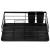 Uscator de vase cu suport tacamuri, din otel, cu tava de scurgere, 42x32x15cm, negru Household NewTrend