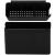 Uscator de vase cu suport tacamuri, din otel, pe 2 nivele, cu tava de scurgere, 50x30x24cm, negru Household NewTrend