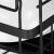 Uscator de vase cu suport tacamuri, din otel, pe 2 nivele, cu tava de scurgere, 50x30x24cm, negru Household NewTrend