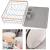 Uscator de vase cu suport tacamuri, din otel, cu tava de scurgere, manere lemn, 42x32x15cm, gri Household NewTrend