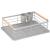 Uscator de vase cu suport tacamuri, din otel, cu tava de scurgere, manere lemn, 42x32x15cm, gri Household NewTrend