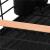 Uscator de vase cu suport tacamuri, din otel, cu tava de scurgere, manere lemn, 42x32x15cm, negru Household NewTrend