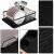 Uscator de vase cu suport tacamuri, din otel, cu tava de scurgere, manere lemn, 42x32x15cm, negru Household NewTrend