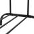 Suport pentru haine cu cadru metalic, cu sina dubla de agatat si carlige cuier, 55x110x146cm, negru Household NewTrend