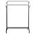 Suport pentru haine cu cadru metalic, cu sina dubla de agatat si carlige cuier, 55x110x146cm, negru Household NewTrend