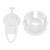 Set 12 protectii pentru prize copii, deblocare cu cheie, 35mm, alb Household NewTrend