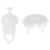 Set 12 protectii pentru prize copii, deblocare cu cheie, 35mm, alb Household NewTrend