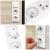 Set 12 protectii pentru prize copii, deblocare cu cheie, 35mm, alb Household NewTrend