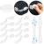Set 8 sigurante blocator sertare si usi, plastic si silicon, ajustabile, 19 cm, alb Household NewTrend