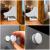 Set 4 sigurante magnetice ascunse, blocator sertare si usi, 2 sisteme fixare incluse, alb Household NewTrend