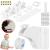Set 4 sigurante magnetice ascunse, blocator sertare si usi, 2 sisteme fixare incluse, alb Household NewTrend