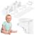 Set 4 sigurante magnetice ascunse, blocator sertare si usi, 2 sisteme fixare incluse, alb Household NewTrend