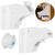 Set 4 sigurante magnetice ascunse, blocator sertare si usi, 2 sisteme fixare incluse, alb Household NewTrend