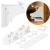 Set 4 sigurante magnetice ascunse, blocator sertare si usi, 2 sisteme fixare incluse, alb Household NewTrend