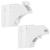Set 4 sigurante magnetice ascunse, blocator sertare si usi, 2 sisteme fixare incluse, alb Household NewTrend