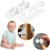 Set 4 sigurante magnetice ascunse, blocator sertare si usi, 2 sisteme fixare incluse, alb Household NewTrend