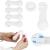 Set 4 sigurante blocator sertare si usi, plastic rezistent, fixe, 9.5 cm, alb Household NewTrend