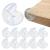 Set 10 protectii colturi pentru siguranta copii, drepte, 40x20mm, silicon, transparent Household NewTrend