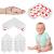 Set 10 protectii colturi pentru siguranta copii, 60x35mm, spuma EPE, gri Household NewTrend