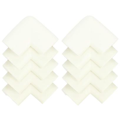 Set 10 protectii colturi pentru siguranta copii, 60x35mm, spuma EPE, crem Household NewTrend