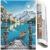 Set de broderie cu diamante 5D, 30x40cm, model Lac glaciar Household NewTrend