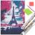 Set de broderie cu diamante 5D, 30x40cm, model Paris in roz Household NewTrend