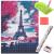 Set de broderie cu diamante 5D, 30x40cm, model Paris in roz Household NewTrend