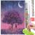 Set de broderie cu diamante 5D, 30x40cm, model Pom inflorit sub luna Household NewTrend