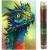 Set de broderie cu diamante 5D, 30x40cm, model Cap de dragon Household NewTrend