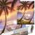 Set de broderie cu diamante 5D, 30x40cm, model Hamac pe plaja Household NewTrend