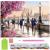 Set de broderie cu diamante 5D, 30x40cm, model Alee pietonala langa rau Household NewTrend