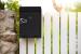Cutie postala de exterior, pentru gard sau perete, din otel zincat, cu incuietoare, 26x6x19cm, gri inchis Household NewTrend