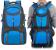 Rucsac militar pentru drumetie, usor, cu 4 buzunare laterale, 50 litri, albastru si gri Household NewTrend