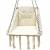 Scaun patrat tip leagan suspendat cu perna pentru casa sau gradina, 60x65x115cm, bej Household NewTrend