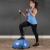 Minge fitness pentru echilibru, cu extensoare si pompa inclusa, 200kg, 57x25cm, albastru Household NewTrend