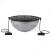 Minge fitness pentru echilibru, cu extensoare si pompa inclusa, 200kg, 57x25cm, gri Household NewTrend