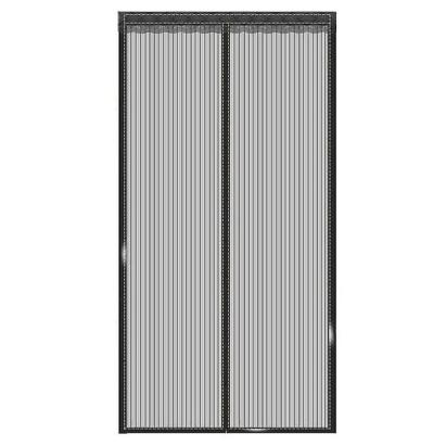Plasa anti-insecte, cu inchidere magnetica, latime 80-100cm, inaltime 210-220cm, gri Household NewTrend