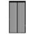 Plasa anti-insecte, cu inchidere magnetica, latime 80-100cm, inaltime 210-220cm, negru Household NewTrend