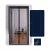 Plasa anti-insecte, cu inchidere magnetica, latime 80-100cm, inaltime 210-220cm, negru Household NewTrend