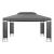 Cort Pavilion Lanciano 400x300 cm, Gri Inchis, Acoperis Dublu pentru Aerisire