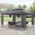 Cort Pavilion Lanciano 400x300 cm, Gri Inchis, Acoperis Dublu pentru Aerisire