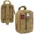 Borseta sport de brau, impermeabila, cu prindere la curea, 22x18x10cm, verde militar Household NewTrend