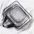 Set 3 genti organizatoare de calatorie cu fermoar, diverse dimensiuni, transparente Household NewTrend