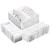 Set 3 organizatoare sertar pliabile pentru sosete/lenjerie, alb Household NewTrend