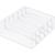 Set 3 organizatoare sertar pliabile pentru sosete/lenjerie, alb Household NewTrend