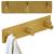 Cuier de baie pentru prosoape, montare fara gaurire, otel, 3 agatatori, 18x4.5cm, auriu Household NewTrend