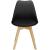 Set 4 scaune dining Verdhe pentru bucatarie cu perna tapitata cu piele ecologica, 44x82cm, negru Household NewTrend