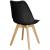 Set 4 scaune dining Verdhe pentru bucatarie cu perna tapitata cu piele ecologica, 44x82cm, negru Household NewTrend